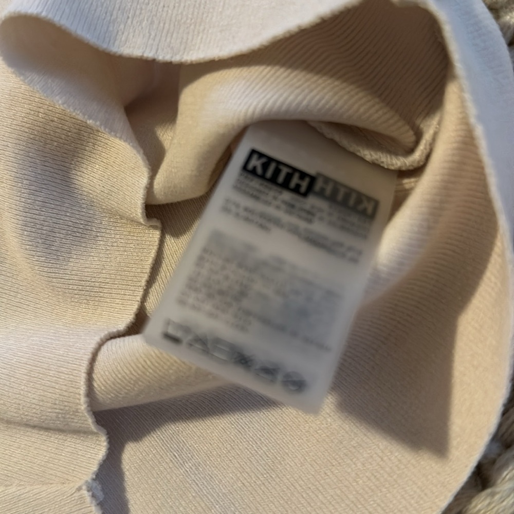 Kith Women Mulberry II Tee Crop Top T Shirt Bare Beige Short Sleeve Shirt XS - Picture 6 of 8